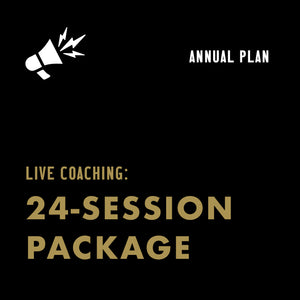 COACHING: 24-Session Package (Annual Plan)